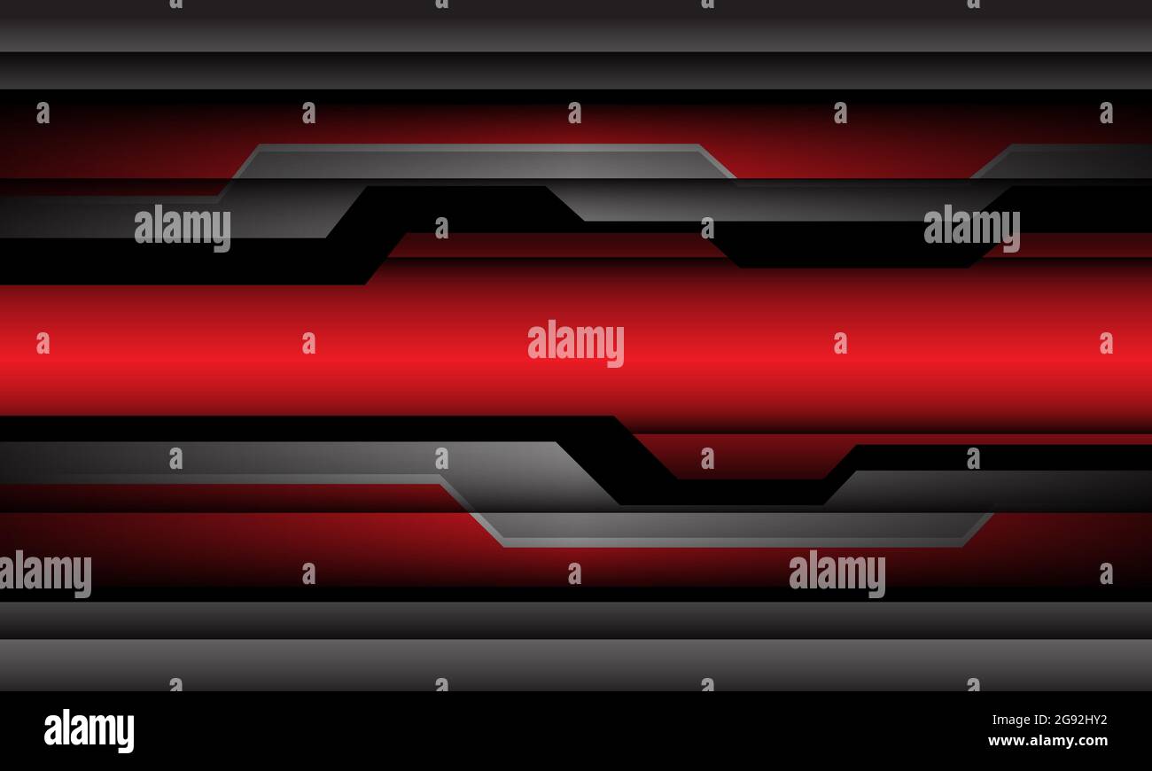 Abstrakte rey graue schwarze metallische Schaltung Cyber Line Schattendesign moderne futuristische Technologie Hintergrund Vektor Illustration. Stock Vektor