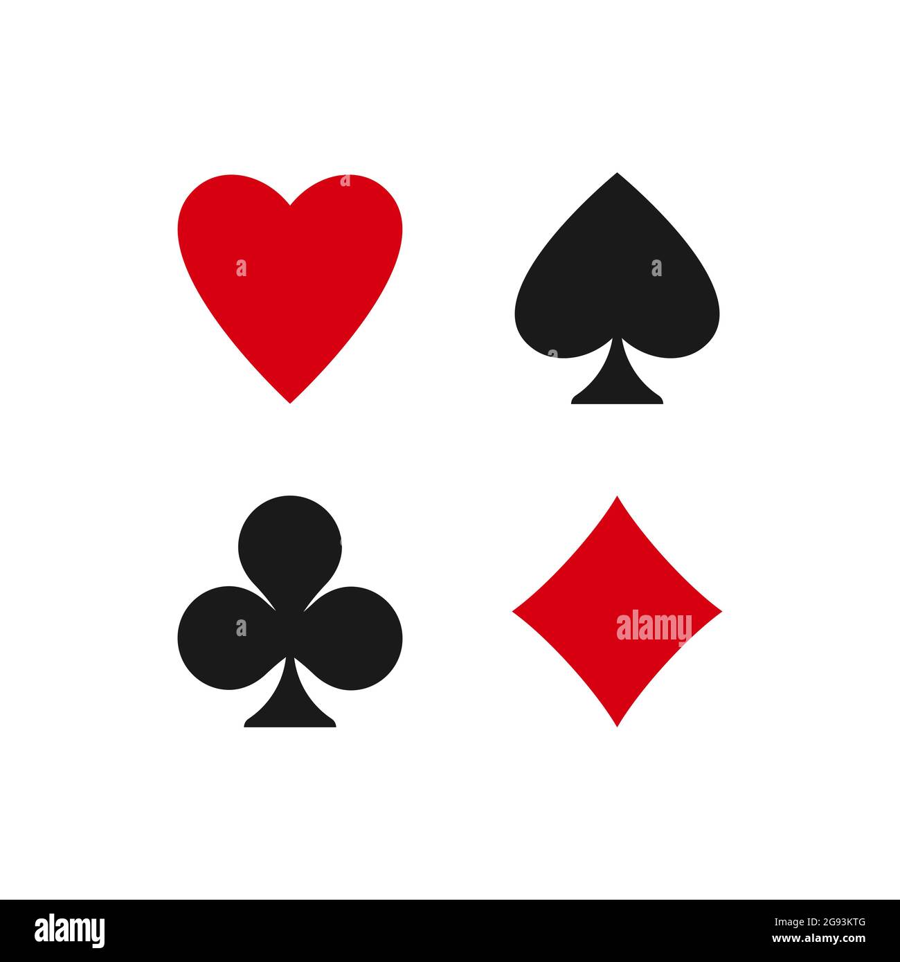Poker Spielkarten Passen Zu Symbolen Pik Herzen Diamanten Und Schlagen Spielkarten Kartenstapel Symbole Auf Weiss Isoliert Casino Spiel Party Symbol Stock Vektorgrafik Alamy