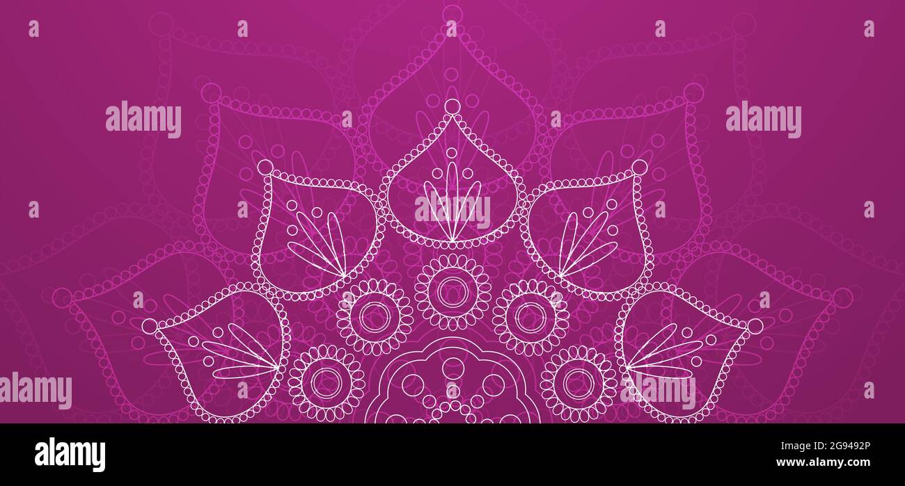 Happy Diwali Purple Hintergrund Stock Vektor