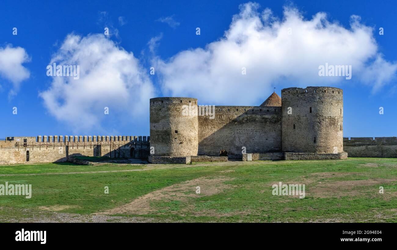 24.04.2021. Bilhorod-Dnistrovskyi oder Akkerman Festung, Region Odessa, Ukraine, an einem sonnigen Frühlingsmorgen Stockfoto