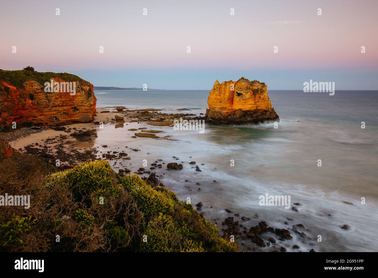 Table Rock in Aireys Inlet Australien Stockfoto
