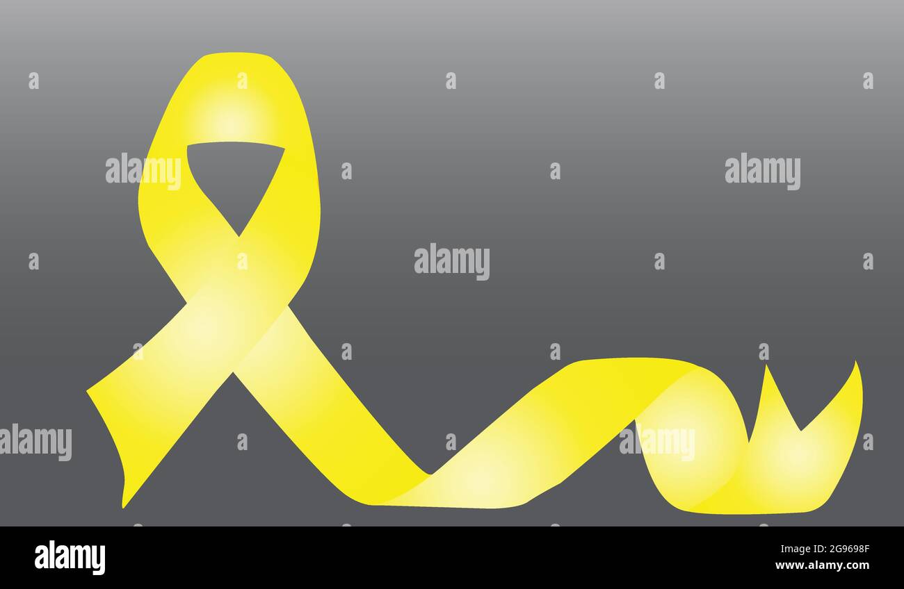 Gelbes Vektorband. Symbol Für Den Gesundheitszustand Stock Vektor