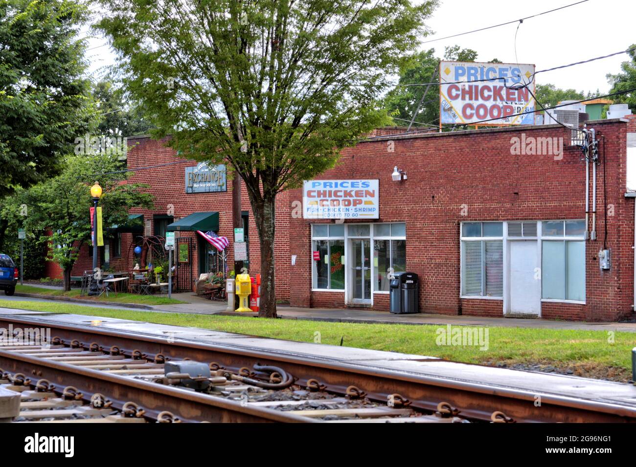 Preis der Hühnerstall in Charlotte, North Carolina Stockfoto