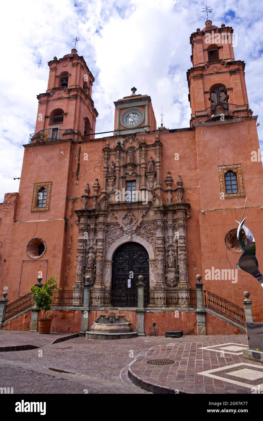 Guanajuato, Mexiko - Templo de San Francisco Stockfoto