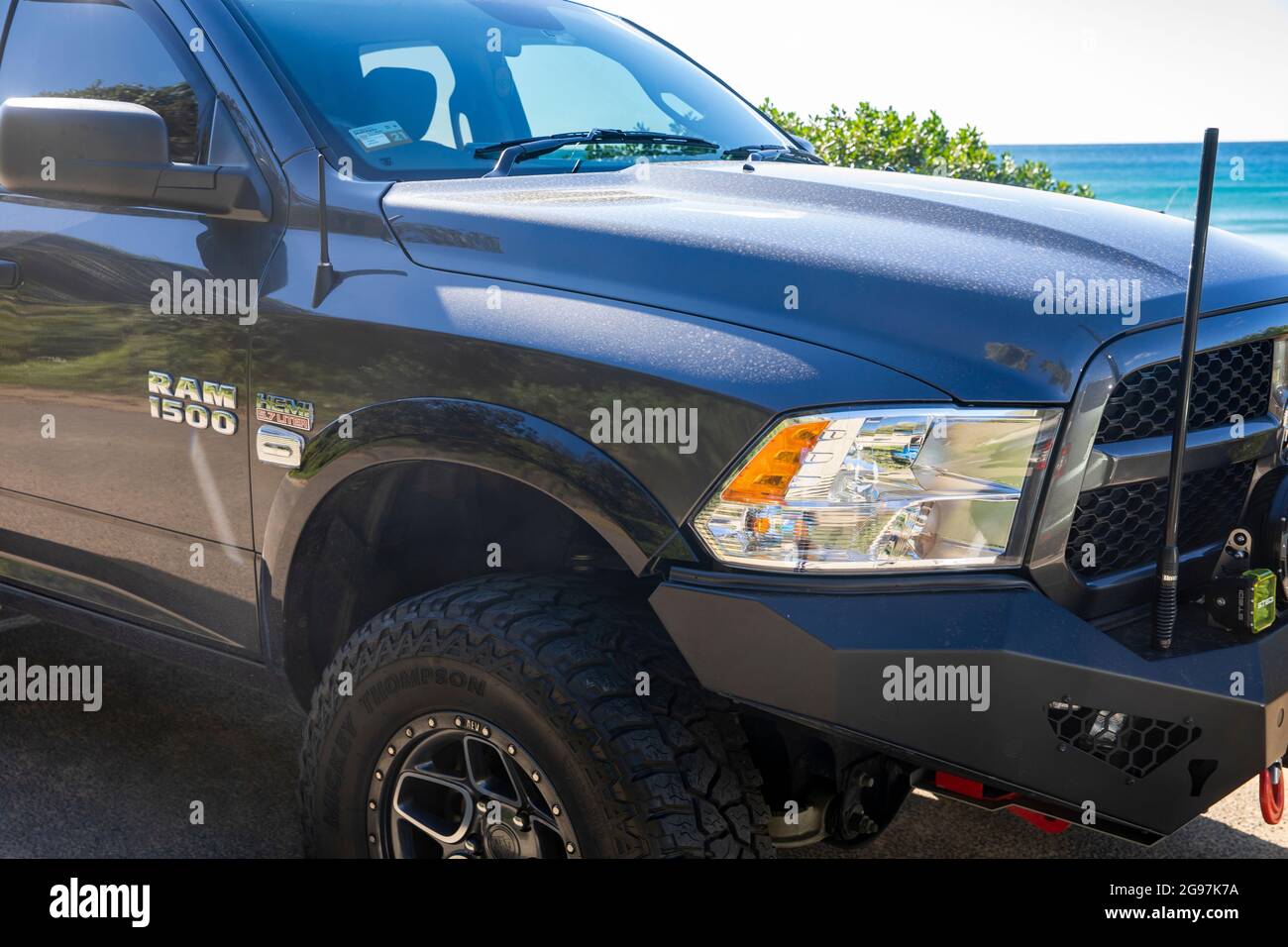 RAM 1500 Pick-up-LKW ute Fahrzeug in Sydney, NSW, Australien geparkt Stockfoto