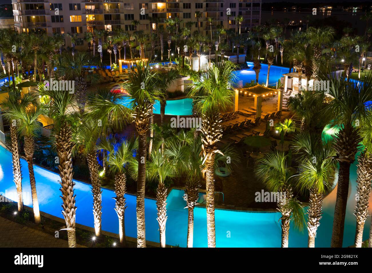 Destin West's Lazy River, Destin West Beach and Bay Resort, Fort Walton Beach, Florida, USA Stockfoto