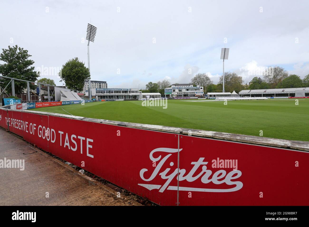 Allgemeiner Blick auf den Boden vor Tag vier von Essex CCC gegen Derbyshire CCC, LV Insurance County Championship Group 1 Cricket im Cloudfm County Gr Stockfoto