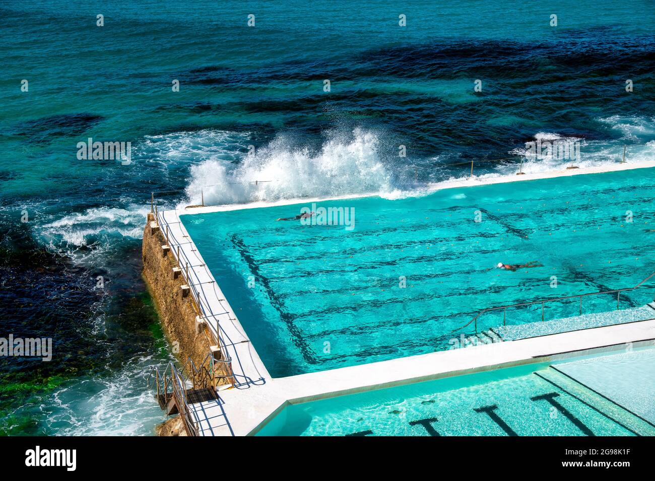 Bondi Beach Pools und Küste, Sydney Stockfoto