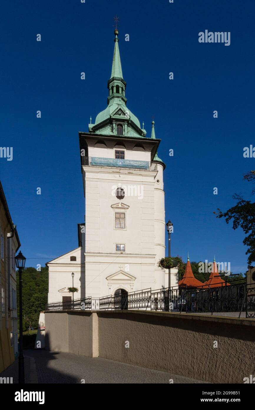 St. Johannes der Täufer Kirche in Teplice Stockfoto