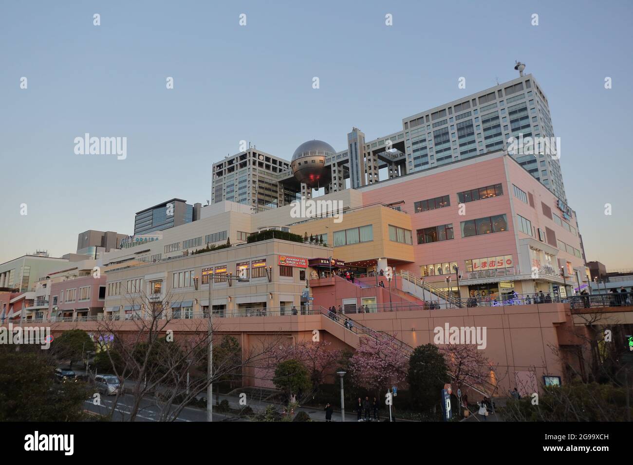 Der wunderschöne Himmel und die Stadtlandschaft in Tokio in der Abenddämmerung Stockfoto