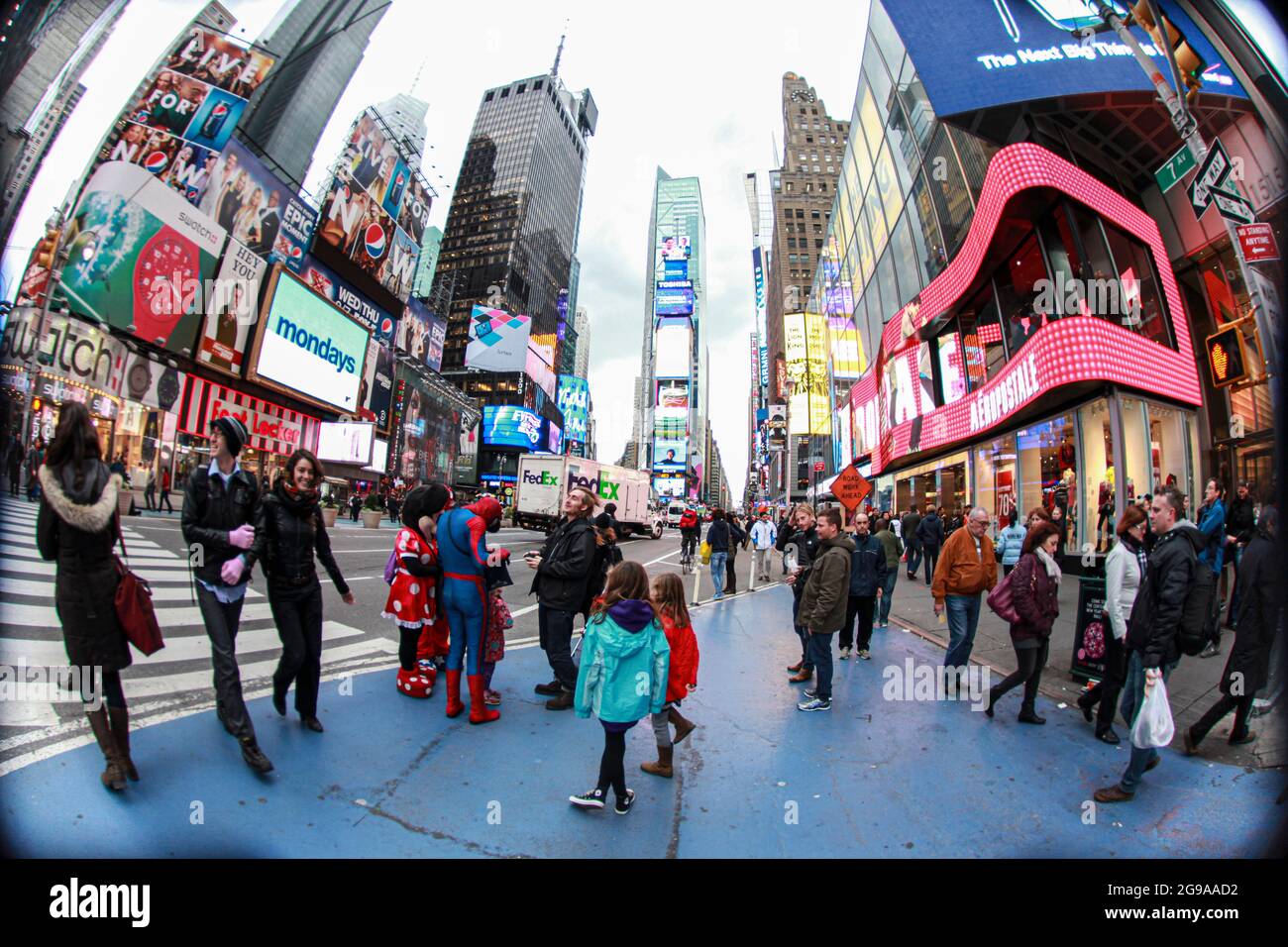 Time Square an einem Herbstnachmittag. Stockfoto