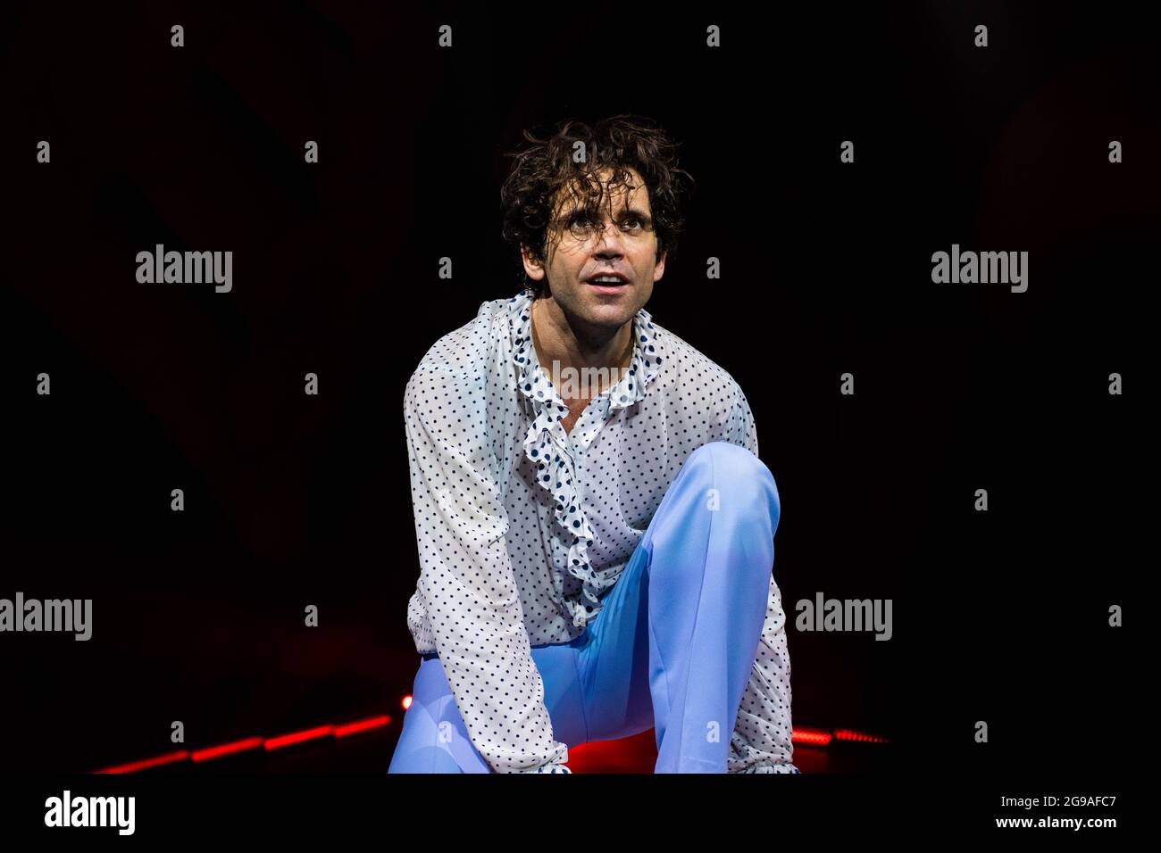 Mika lors de son concert à Lille le 15 décembre 2019. Stockfoto