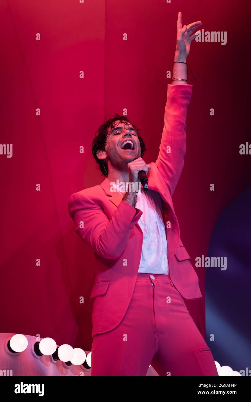 Mika lors de son concert à Pau le 15 novembre 2019. Stockfoto