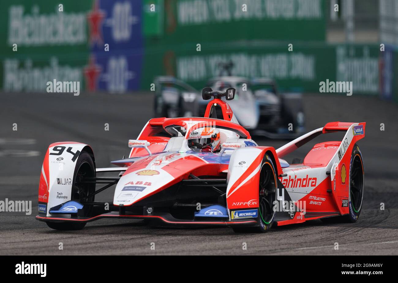 Alex Lynn von Mahindra Racing beim Heineken London E-Prix im Excel London. Bilddatum: Sonntag, 25. Juli 2021. Stockfoto