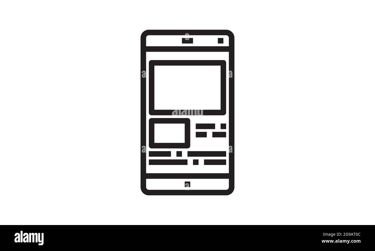 Handy-Symbol . Smartphone-Symbol auf weißem Hintergrund isoliert. Telefon-Symbol Vektor Stock Vektor