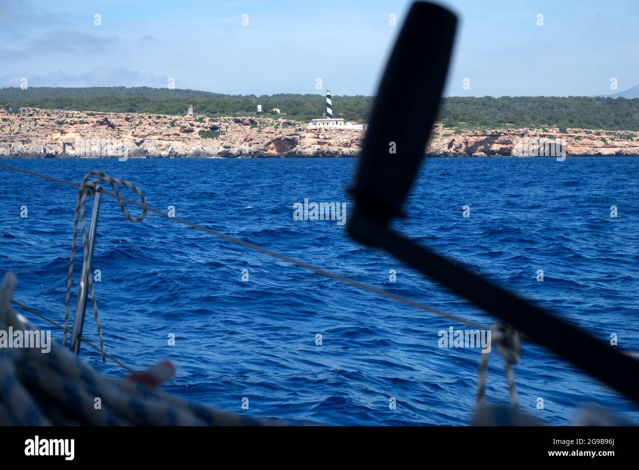 Segeln auf Mallorca, Mallorca, Balearen Stockfoto