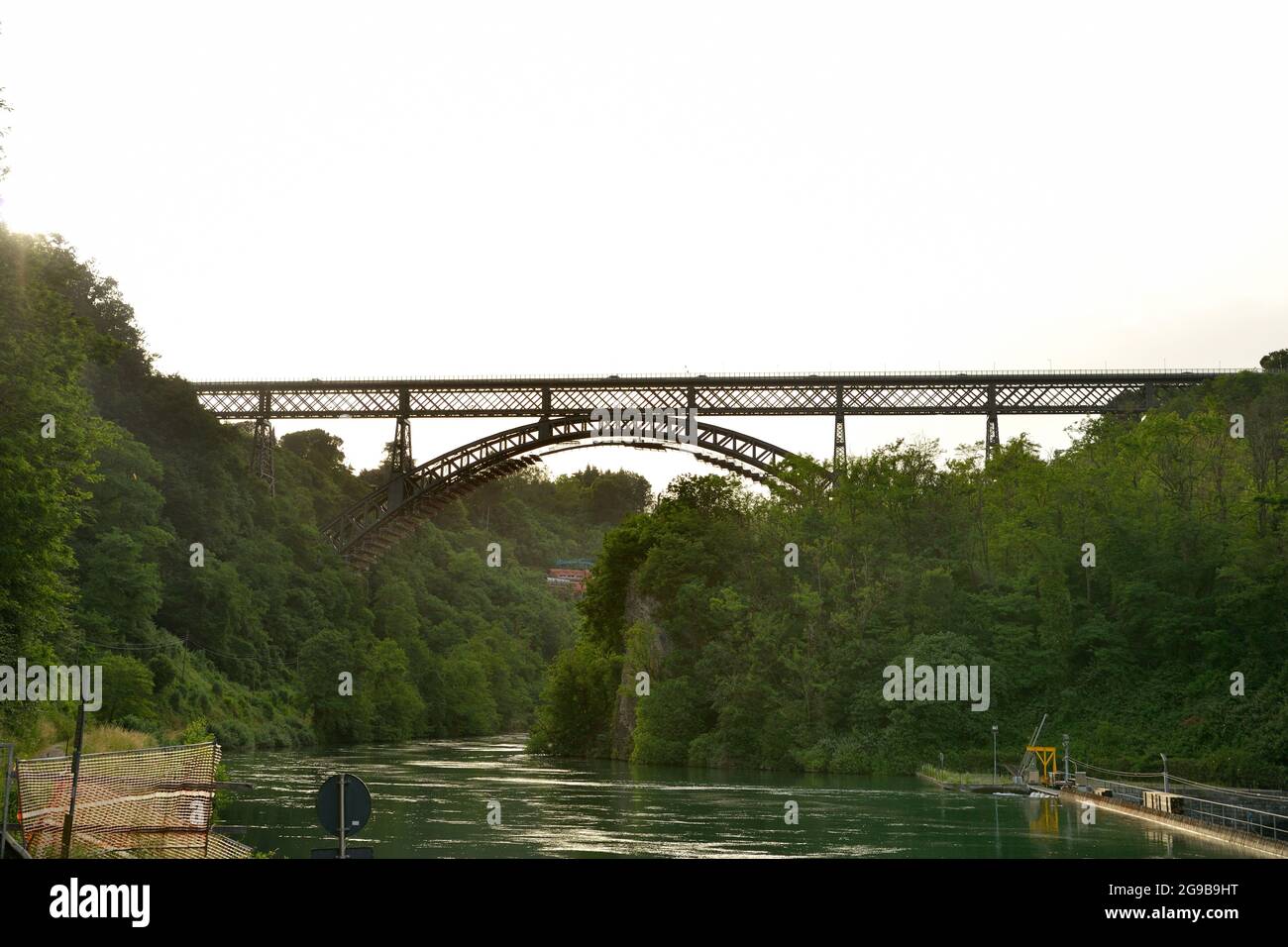 Brücke von St. Michele - ponte San Michele Stockfoto