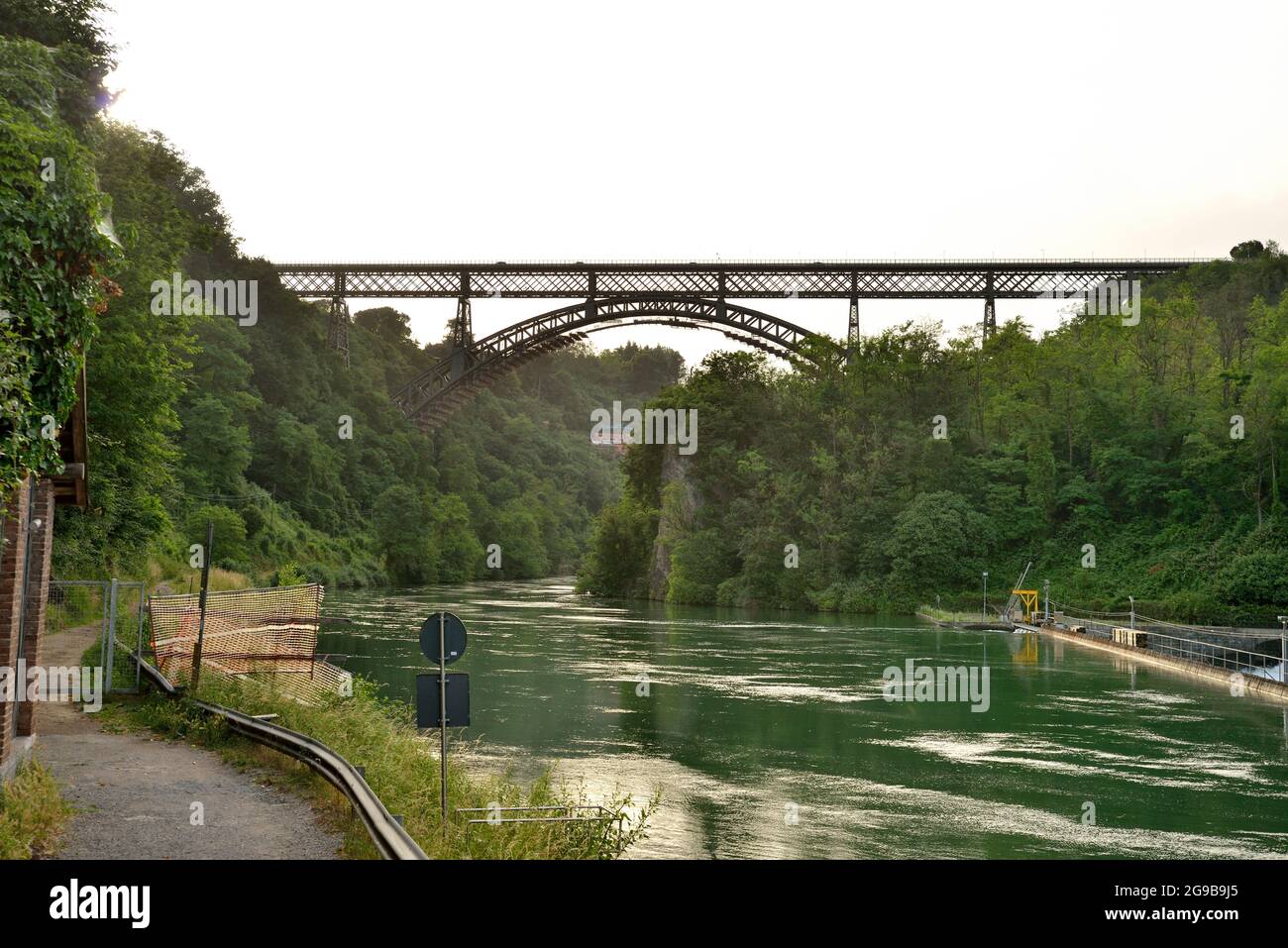 Brücke von St. Michele - ponte San Michele Stockfoto