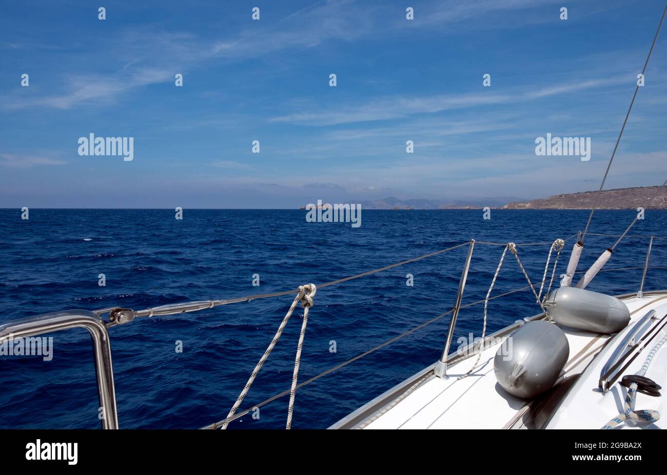 Segeln auf Mallorca, Mallorca, Balearen Stockfoto