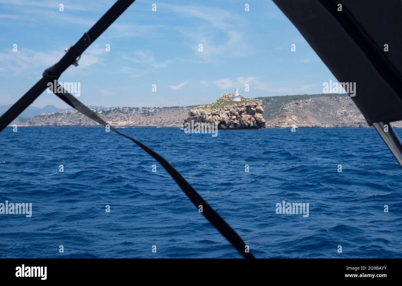 Segeln auf Mallorca, Mallorca, Balearen Stockfoto