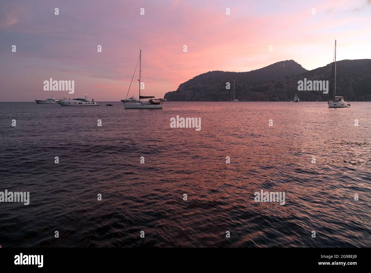 Segeln auf Mallorca, Mallorca, Balearen Stockfoto