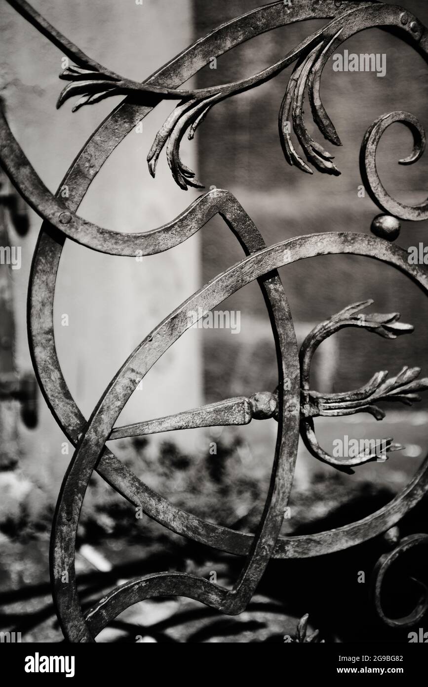 Kunstvolle Metallarbeiten Stockfoto