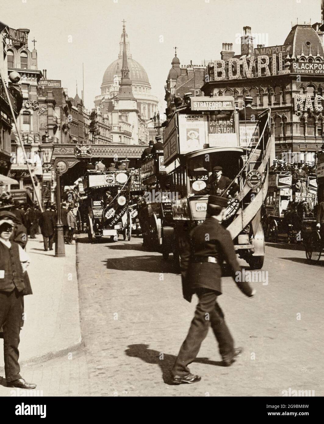 Ludgate Circus, 1909 Stockfoto