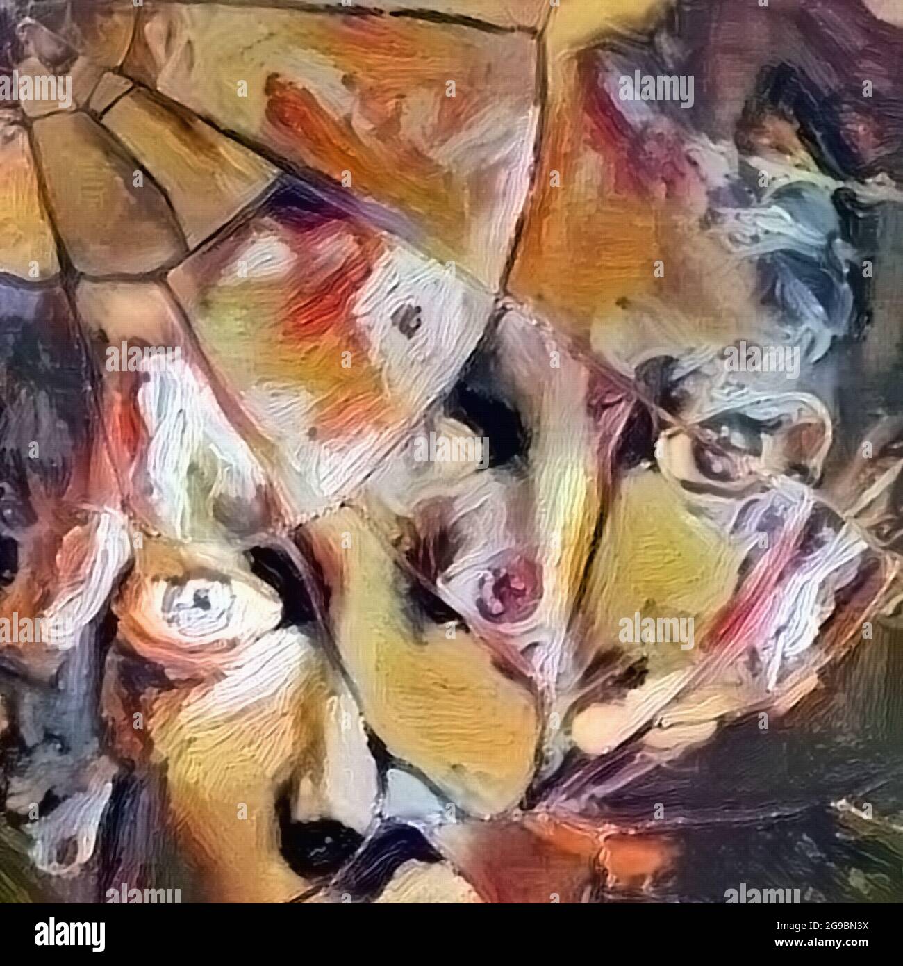Ein Stück des Geistes. Moderne abstrakte Malerei Stockfoto