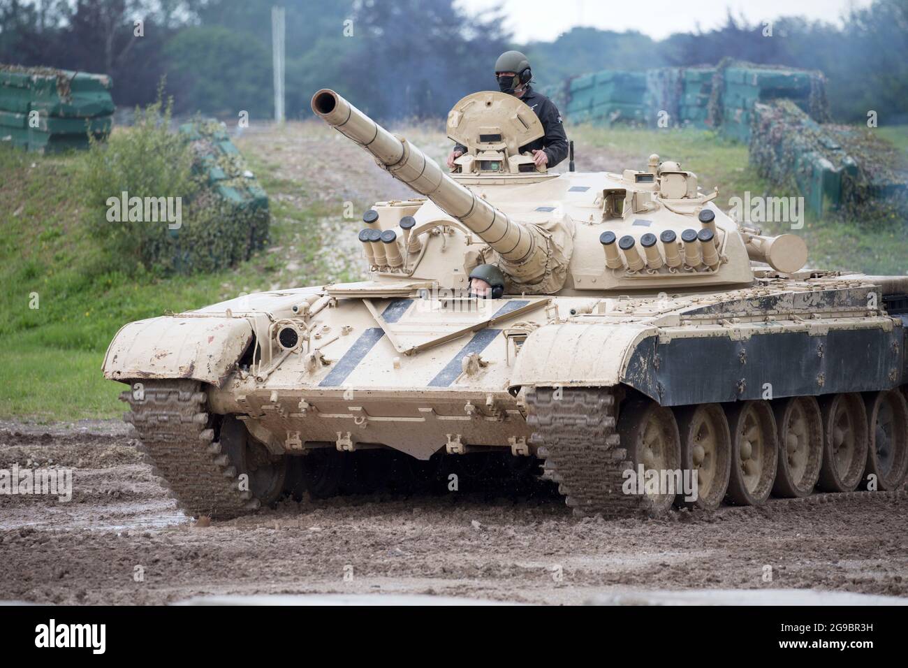 T72 Russischer Panzer, Bovington Tank Museum, Dorset, England. Stockfoto