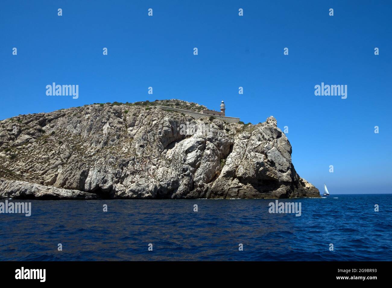 Segeln auf Mallorca, Mallorca, Balearen Stockfoto