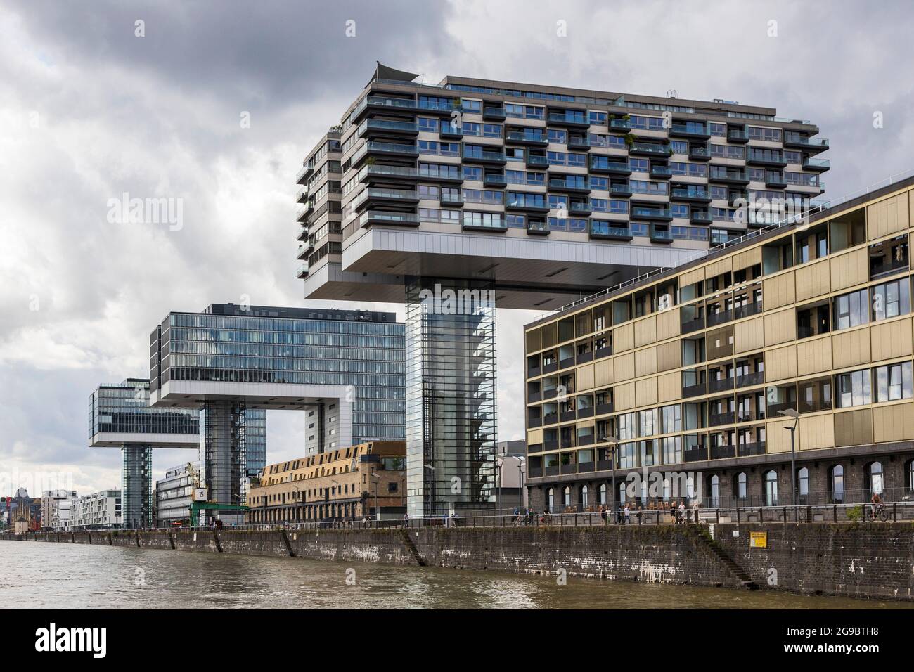 Kranhäuser, Kranhäuser, Köln, Nordrhein-Westfalen, Deutschland, Europa Stockfoto