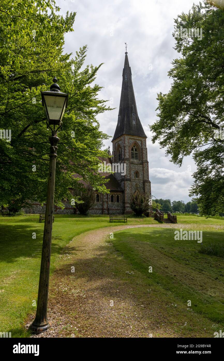 Church of St Mary the Virgin, Pfarrkirche in Preston Candover, Hampshire, England, Großbritannien Stockfoto