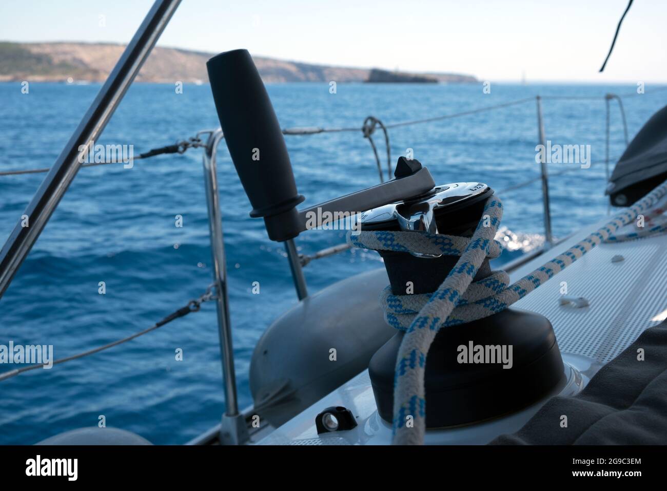 Segeln auf Mallorca, Mallorca, Balearen Stockfoto