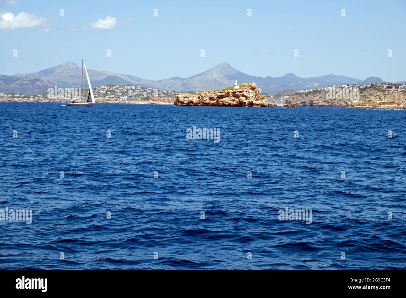 Segeln auf Mallorca, Mallorca, Balearen Stockfoto