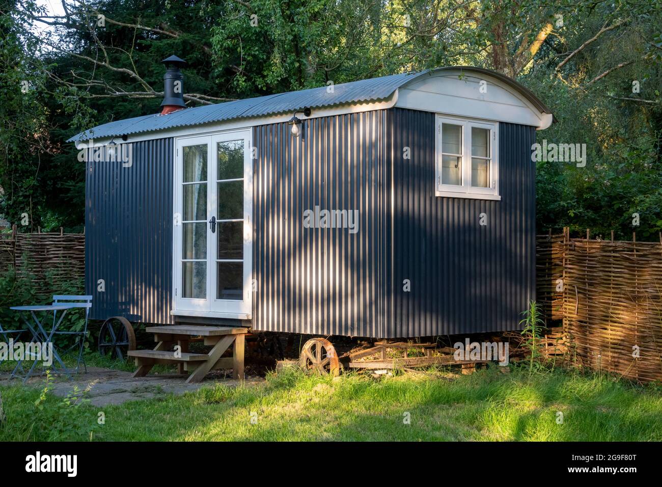 Shepherd Hütte, Sussex Stockfoto