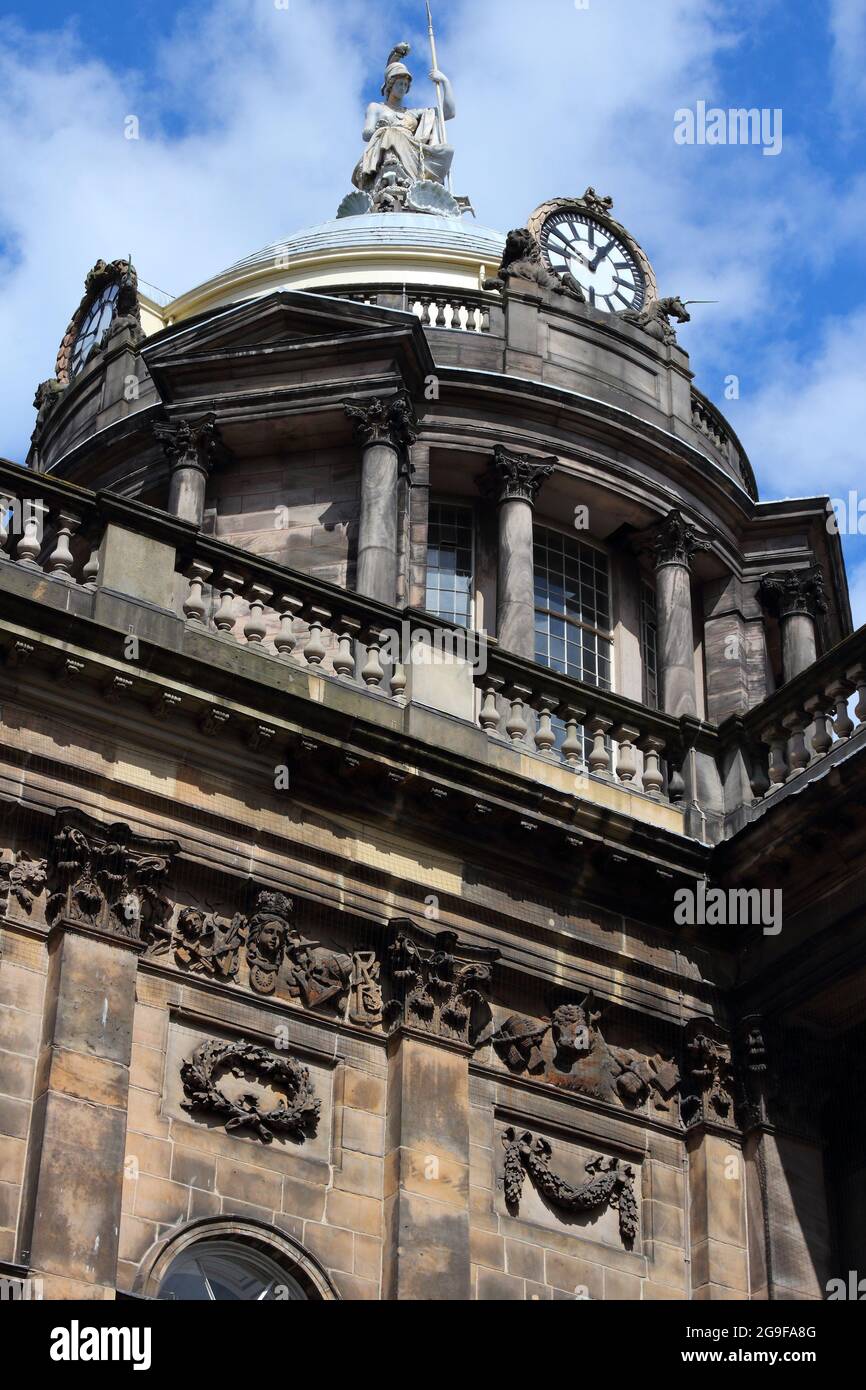 Liverpool City, Großbritannien. Rathaus, georgianischer Architekturstil. Stockfoto