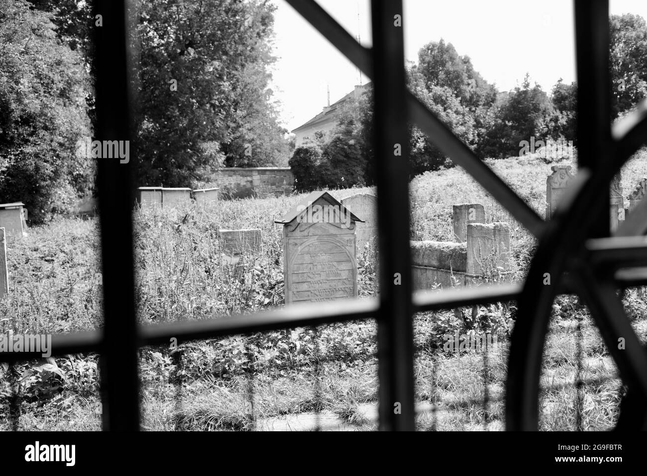 Friedhof Remuch, Kazimierz, Kraków, Polen Stockfoto