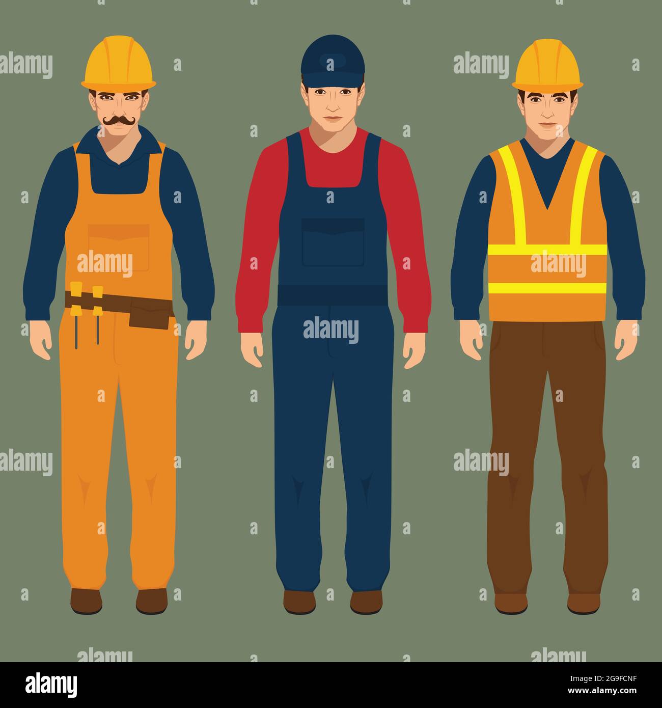 Baumeister Ingenieur Mann Vektor Illustration Karikatur Bauarbeiter Stock Vektorgrafik Alamy