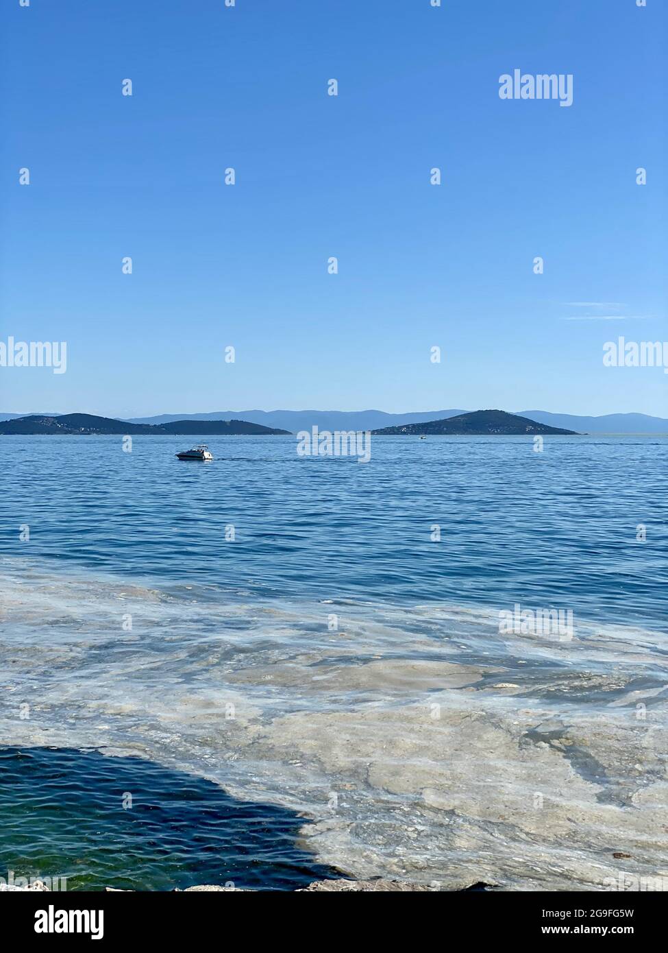 Seascape - Schleim am Marmarameer, Prinzeninseln, Istanbul, Türkei Stockfoto