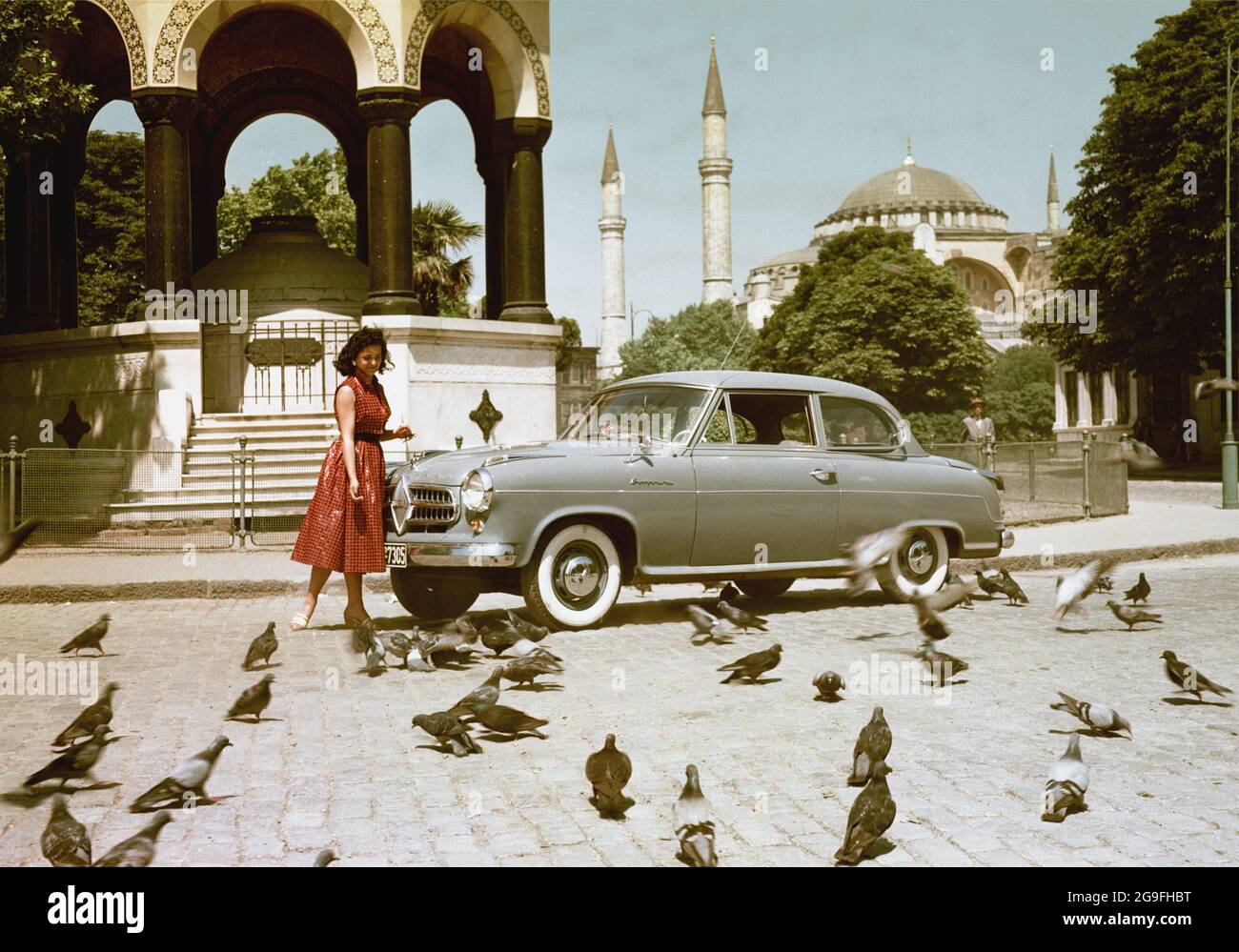 Transport, Auto, Borgward Isabella TS, Türkei 1956, ZUSÄTZLICHE-RIGHTS-CLEARANCE-INFO-NOT-AVAILABLE Stockfoto