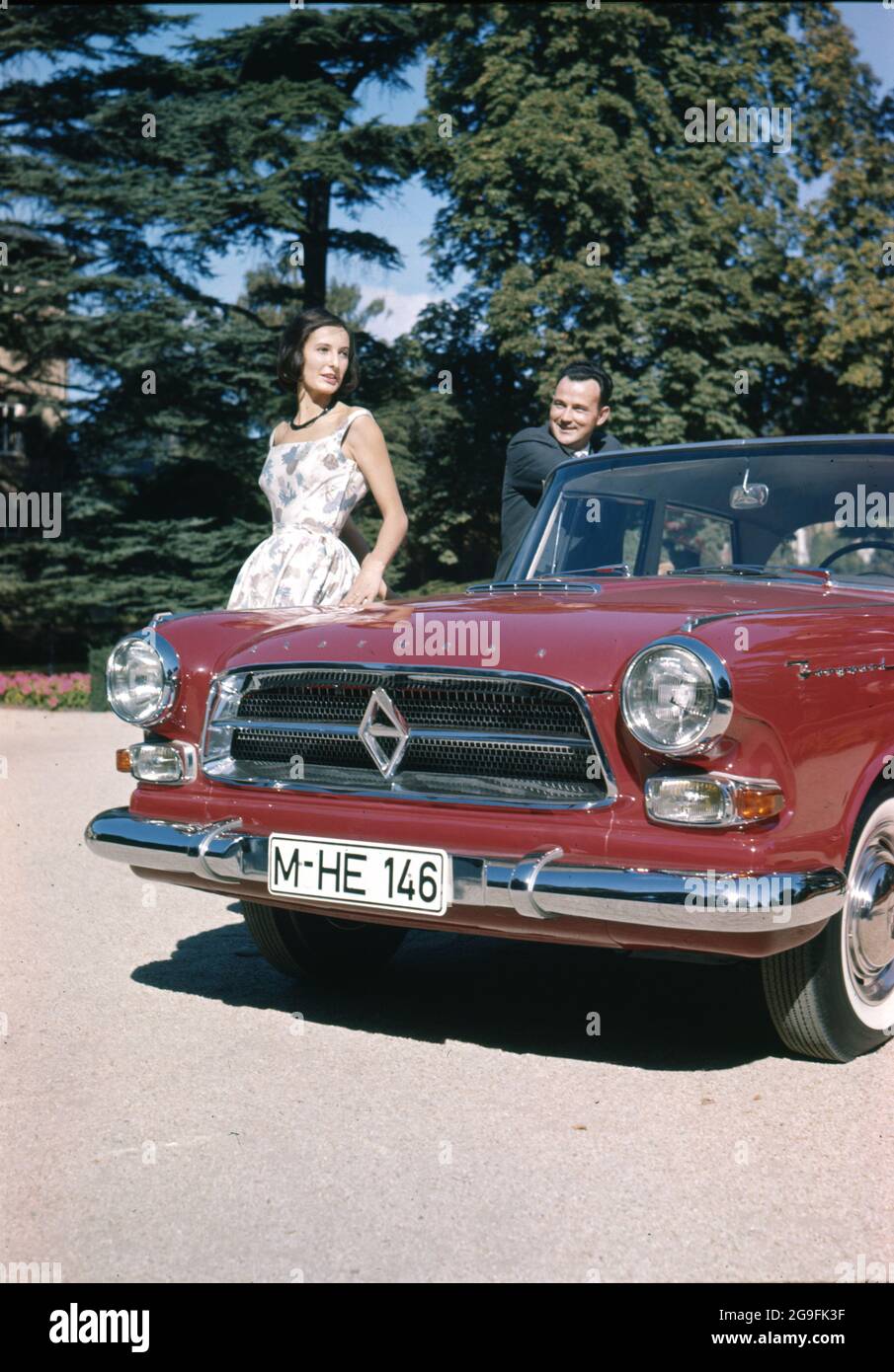 Transport, Auto, Borgward P100, Grand Borgward, um 1960, ADDITIONAL-RIGHTS-CLEARANCE-INFO-NOT-AVAILABLE Stockfoto