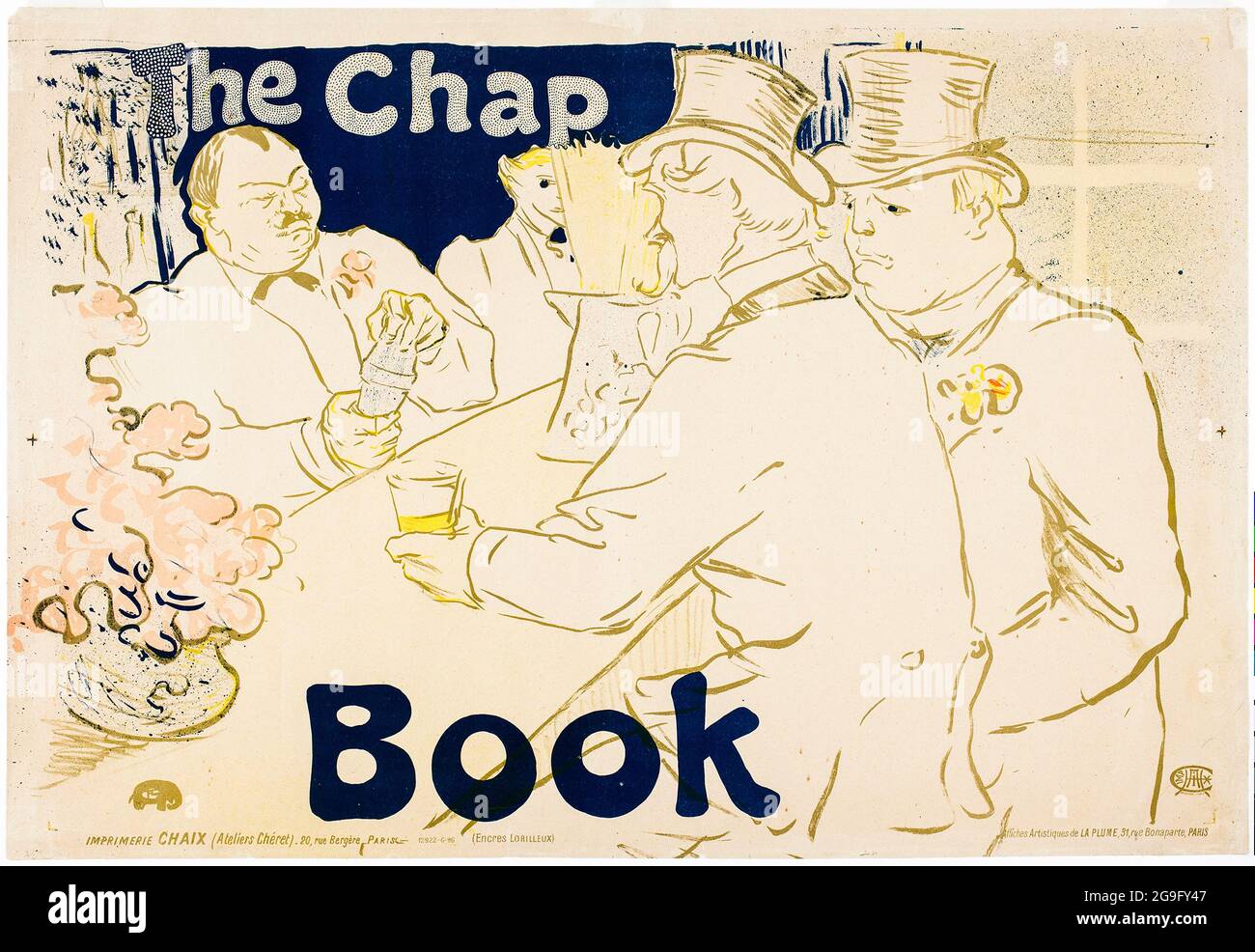 Henri de Toulouse-Lautrec, The CHAP, Buchcover, irische und amerikanische Bar, rue Royale, 1896 Stockfoto