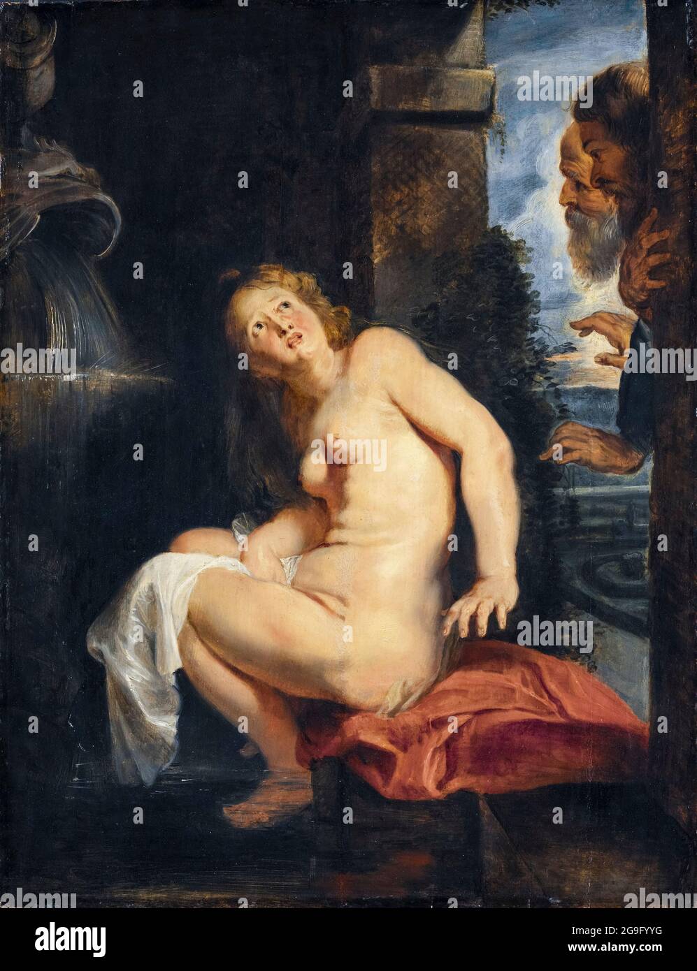 Susanna und die Ältesten, Gemälde von Peter Paul Rubens, 1614 Stockfoto