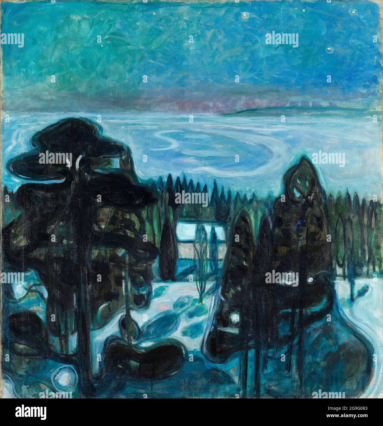 Edvard Munch, Weiße Nacht, Malerei, 1900-1901 Stockfoto