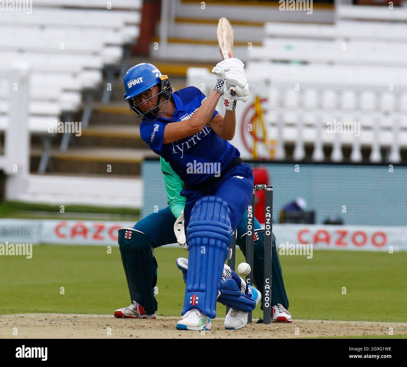 LONDON, ENGLAND - 25. Juli: Susie Rowe von London Spirit Women während der Hundert zwischen London Spirit Women und Oval Invincible Women im Lord's Stadiu Stockfoto