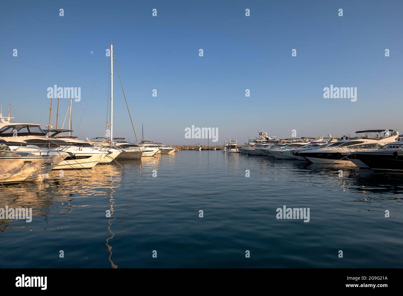 Die Marina in Puerto Portals auf Mallorca, Spanien Stockfoto