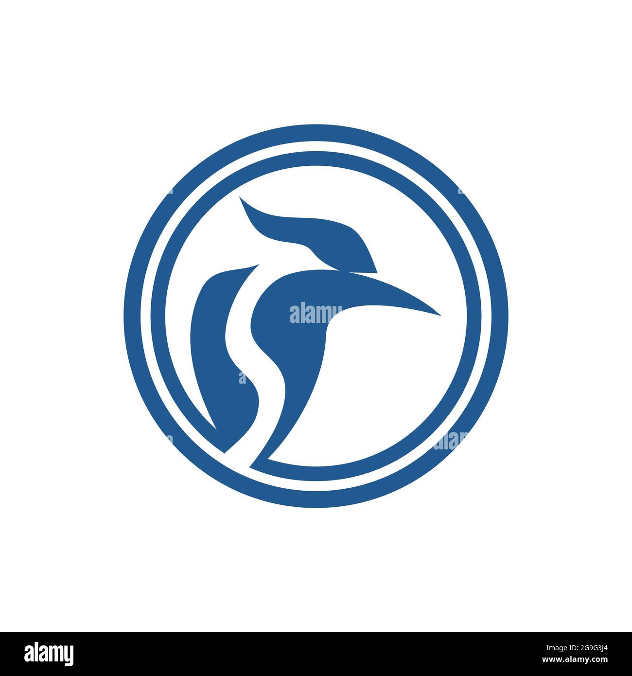 Vogel Buchstabe S Logo Symbol Vektor flach Konzept Grafik-Design Stock Vektor