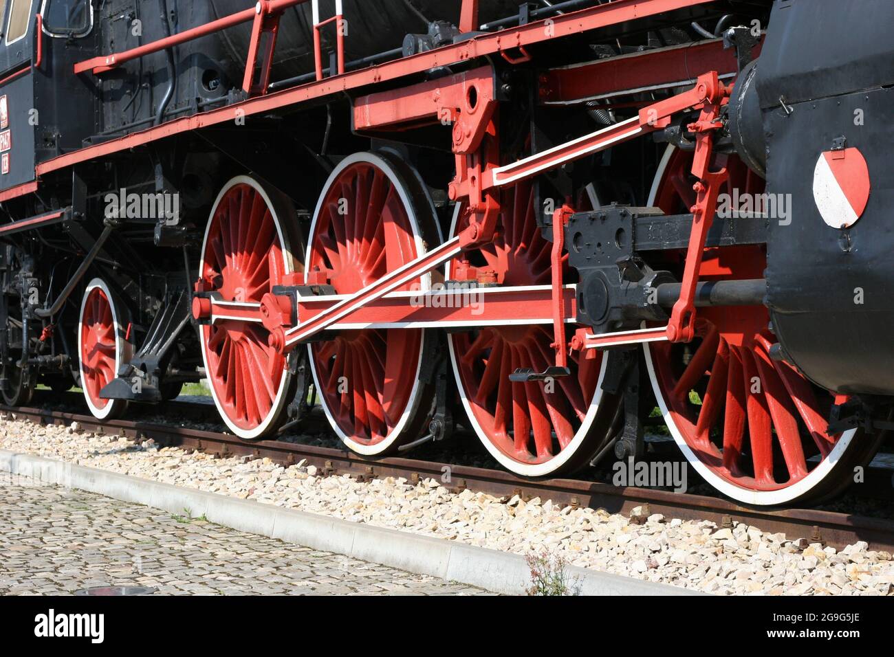 Lokomotive PT47, Dampfzug, alter Dampfzug, Skarżysko-Kamienna, Stockfoto