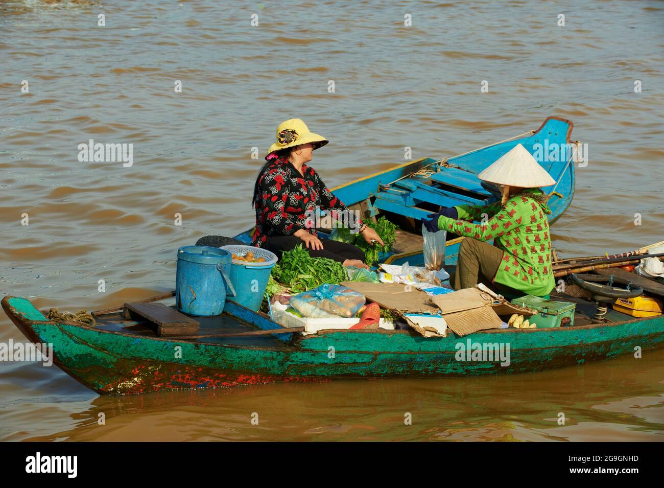 Südostasien, Kambodscha, Tonle SAP See, Biosphärenreservat der UNESCO im Jahr 1997, Chong Kneas, schwimmende vietnamien Dorf Stockfoto