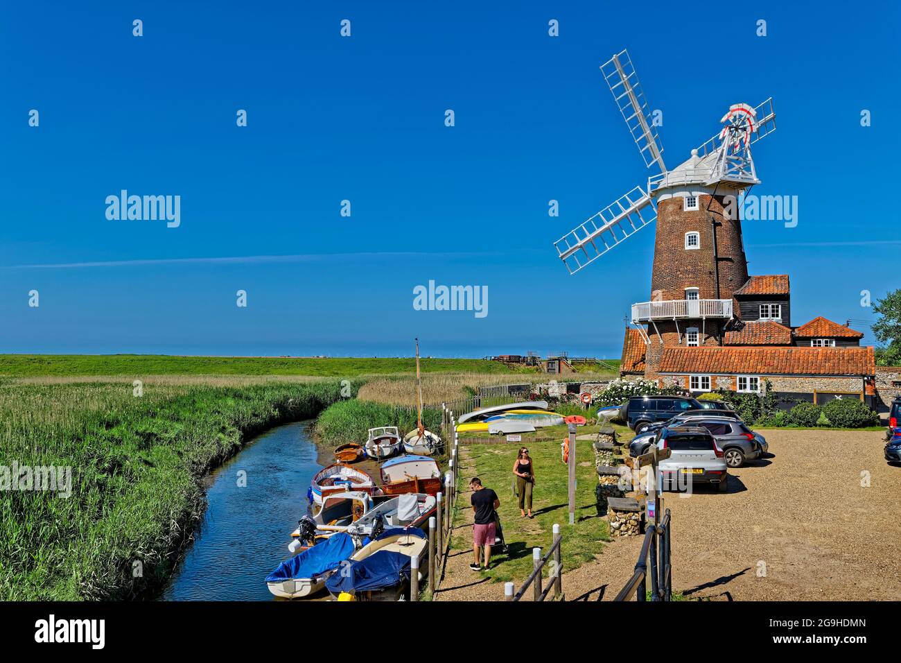 Cley Windmill, Cley-next-the-Sea, in der Nähe holt, Norfolk, England. Stockfoto